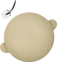 PRO Pizzastein mit Pizzaschneider