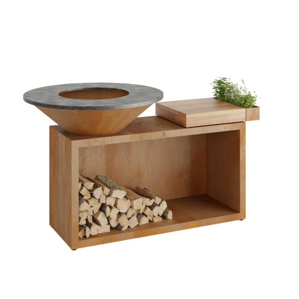 OFYR Island Corten 100 Teak Wood