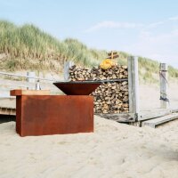 OFYR Island Corten 100 Teak Wood