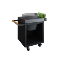 OFYR Kamado Table Black 65 PRO Concrete TB