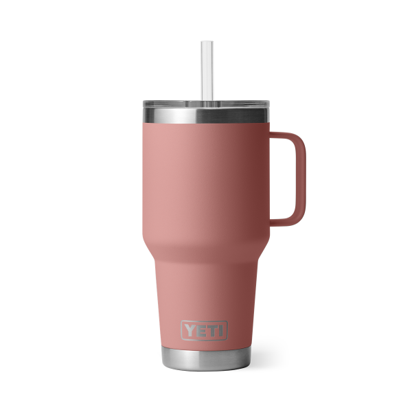 YETI Rambler 35 oz Straw Mug Sandstone Pink 1,035 Ltr.