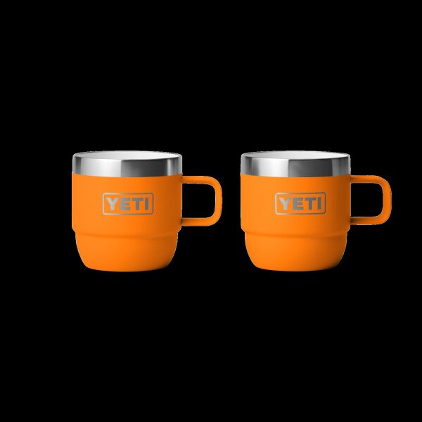 YETI Rambler 6 oz Mug 2PK King Crab Orange 177 ml