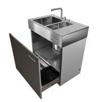 Flammkraft Block L Waschbecken #1 Tiefumbra