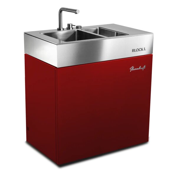 Flammkraft Block L Waschbecken #4 Rubin