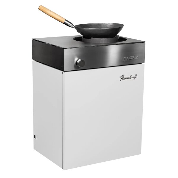 Flammkraft Block R Wokbrenner #3 Elfenbeinweiß