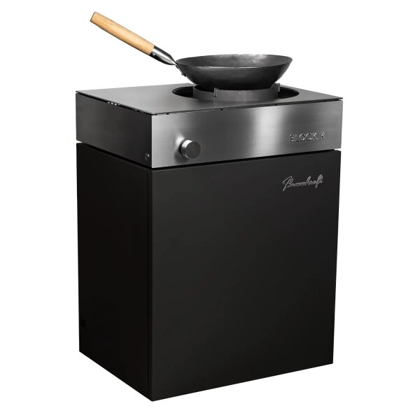 Flammkraft Block R Wokbrenner #7 Elfenbeinschwarz