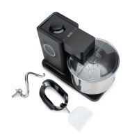 WILFA Probaker Timer Küchen- u. Knetmaschine in schwarz mit Edelstahlhaken