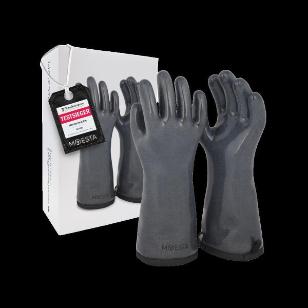 Moesta-BBQ HeatPro Hitzehandschuh Silikon anthrazit Größe XL