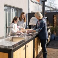 Merklinger Outdoor Modul "Toni" (2 Türen + Spülbecken - Armatur)