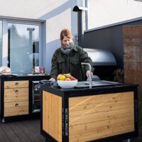 Merklinger Outdoor Modul "Toni" (2 Türen + Spülbecken - Armatur)