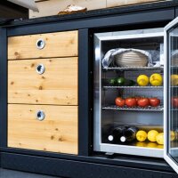 Merklinger Outdoor Modul "Maria" (Kühlschrank rechts + 3 Schubladen + 2 x Dose)