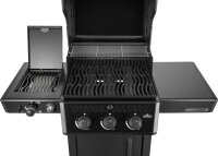 Napoleon Freestyle™ PRO 365, 3 Hauptbrenner, SIZZLE ZONE™ Seitenbrenner und Tür, Schwarz