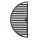 BSTRD. Large 180 Grill Gussrost halbrund