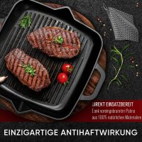 Eingebrannte Grillpfanne 30cm – inkl. Pflegepaste + Ringreiniger + Rezeptbuch + Gebrauchsanweisung