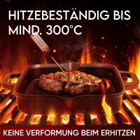 Eingebrannte Grillpfanne 30cm – inkl. Pflegepaste + Ringreiniger + Rezeptbuch + Gebrauchsanweisung