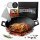 Eingebrannte Wok Pfanne 36cm –  inkl. Pflegepaste + Ringreiniger + Grillhandschuhe + Rezeptbuch + Gebrauchsanweisung