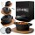 Eingebrannter 4× 300ml Mini Dutch Oven Set mit Holz-Untersetzer – inkl. Pflegepaste + Rezeptbuch + Gebrauchsanweisung