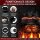 Eingebrannter 4× 300ml Mini Dutch Oven Set mit Holz-Untersetzer – inkl. Pflegepaste + Rezeptbuch + Gebrauchsanweisung