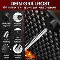 Eingebrannter Grillrost 20cm mit Beinen – inkl. Pflegepaste + Rezeptbuch + Gebrauchsanweisung