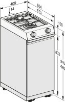 Miele Cook S 2PB Gaskochfeldmodul