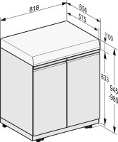 Miele Store L B Stauraummodul 80 cm