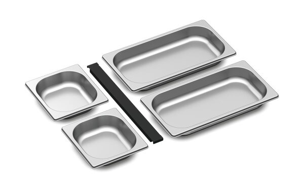 Miele OrgManager - GN Edelstahlschalen Set 4tlg flach