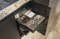 Miele OrgManager - GN Edelstahlschalen Set 4tlg flach
