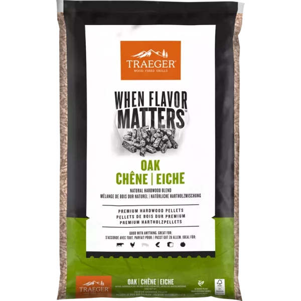 TRAEGER Hartholz Pellets Eiche, 9kg, FSC